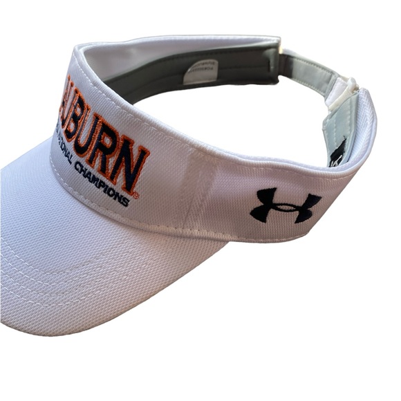 Under Armour White Auburn Tigers Performance Adjustable 2010 Championship Visor - Picture 4 of 5